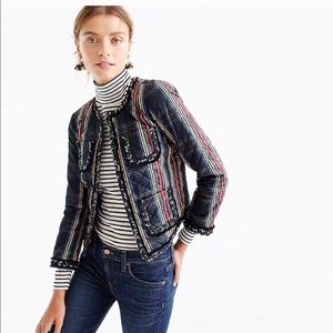 J. Crew quilted lady jacket in Stewart plaid, 6